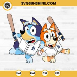 Bluey Bingo Detroit Tigers SVG PNG File