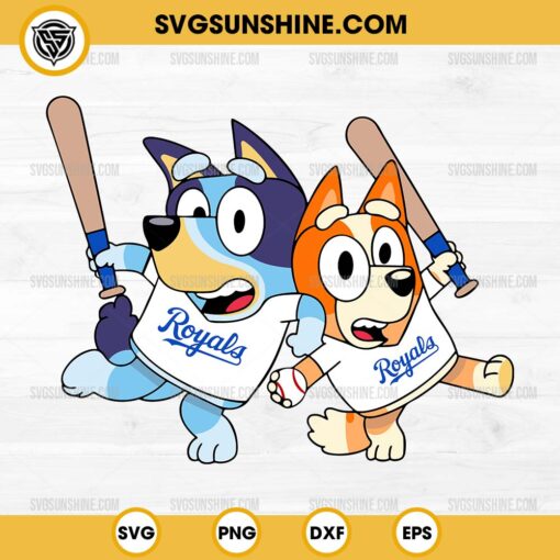 Bluey Bingo Kansas City Royals SVG PNG File