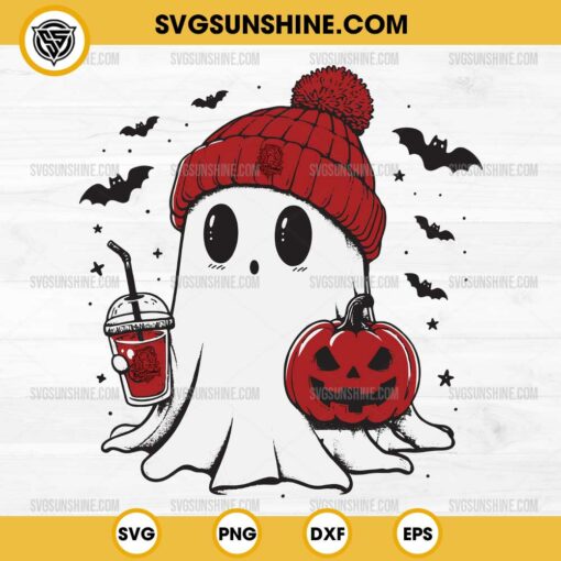 Boo Ghost Gryffindor Hogwarts House SVG, Harry Potter Halloween SVG