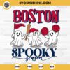 Boston Red Sox Baseball Spooky Season SVG, Let’s Go Boston Red Sox Ghost Halloween SVG