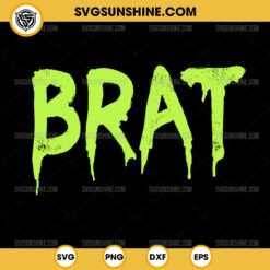 Brat Grunge Distressed SVG, Brat SVG