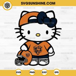 Chicago Bears Hello Kitty SVG PNG File