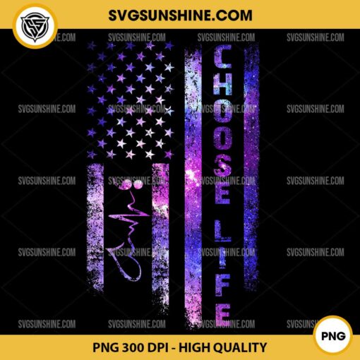 Choose Life Suicide Awareness PNG, Flag Of The United State PNG