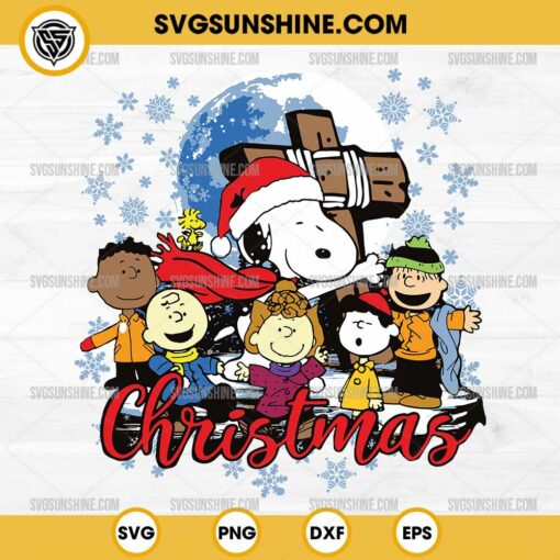 Christmas Snoopy With Friends SVG, Peanuts Characters Christmas SVG, Snoopy Christmas SVG