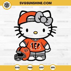 Cincinnati Bengals Hello Kitty SVG PNG File