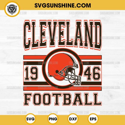 Cleveland Browns Football SVG, Cleveland Browns Est 1946 SVG, Cleveland Browns SVG