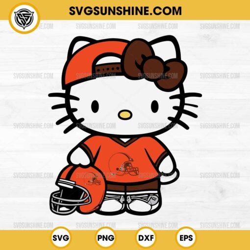 Cleveland Browns Hello Kitty SVG PNG File