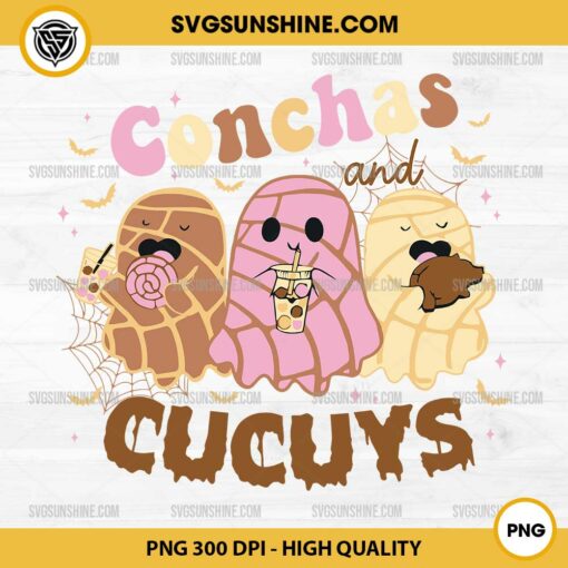 Conchas and Cucuys PNG, Conchas Ghost PNG, Mexican Halloween PNG