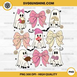 Coquette Bow Spooky Conchas PNG, Coquette Bow Mexican Conchas Ghost PNG