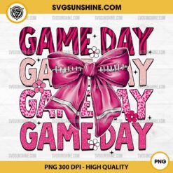 Coquette Football Game Day PNG, Pink Football Breast Cancer PNG