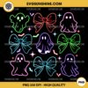 Coquette Halloween Ghost Neon PNG File Sublimation