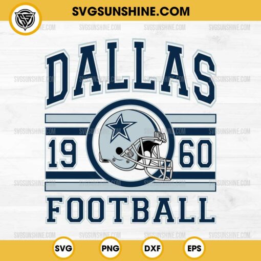 Dallas Cowboys Football SVG, Dallas Cowboys Est 1960 SVG, Dallas Cowboys SVG