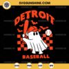 Detroit Ghost Baseball Halloween SVG, Detroit Tigers Halloween SVG