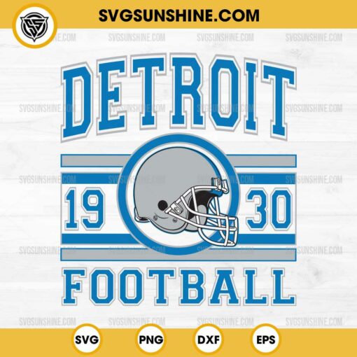 Detroit Lions Football SVG, Detroit Lions Est 1930 SVG, Detroit Lions SVG