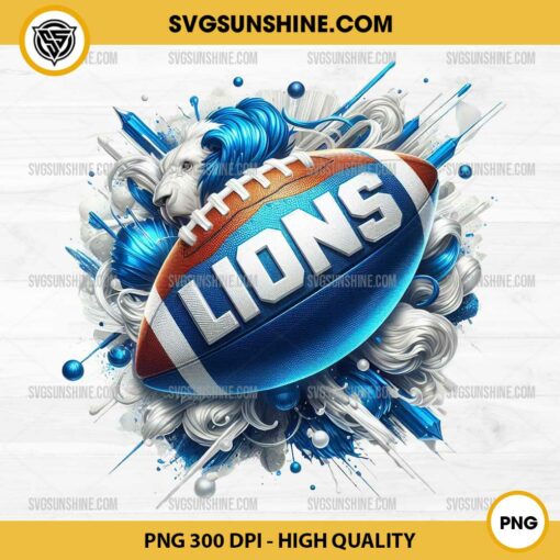 Detroit Lions PNG Sublimation Designs