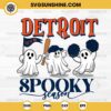 Detroit Tigers Baseball Spooky Season SVG, Let’s Go Detroit Tigers Ghost Halloween SVG