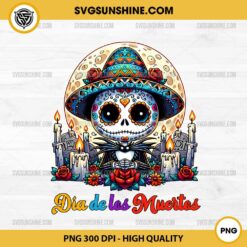 Jack Skellington Dia De Los Muertos PNG, Sugar Skull Jack Skellington PNG, Day of the Dead PNG, Mexico Halloween PNG