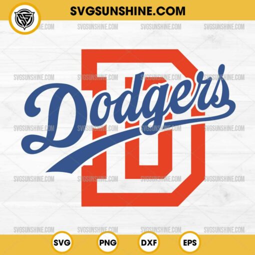 Dodgers SVG File, Dodgers Baseball SVG PNG DXF EPS