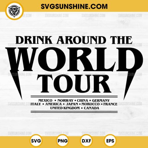 Drink Around The World Tour SVG