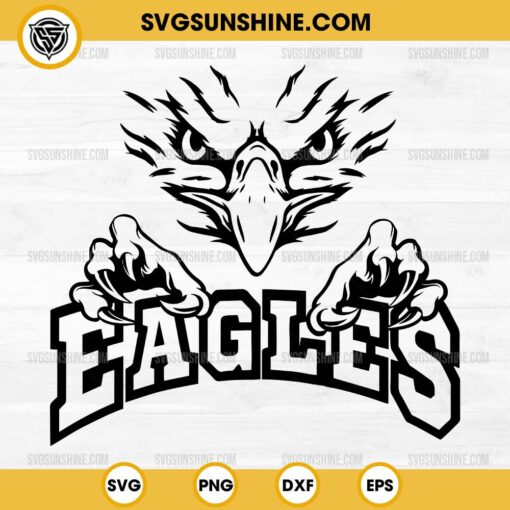 Eagles SVG, Football SVG, Eagle Head SVG, Eagle Face SVG