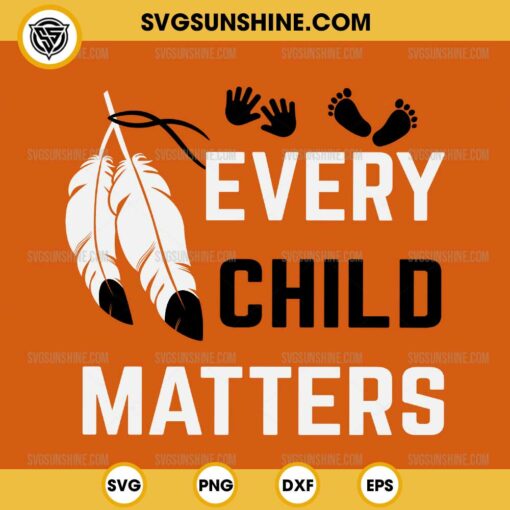 Every Child Matters Hand And Feather SVG PNG DXF EPS