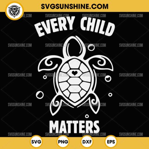 Every Child Matters Turtle SVG PNG DXF EPS