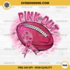 Football Pink Out PNG, Football Breast Cancer Ribbon PNG, Breast Cancer Football PNG