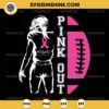 Football Player Pink Out SVG