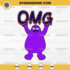 Grimace OMG SVG - New York Mets SVG, Grimace New York Mets SVG