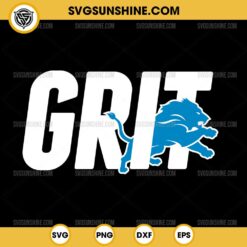 Grit Lion SVG, Grit Detroit Lions Football Team SVG