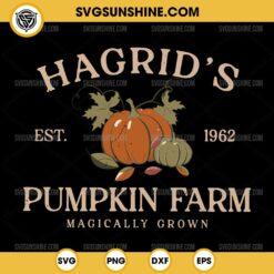 Hagrid's Pumpkin Farm SVG, Hagrid Harry Potter Pumpkin Halloween SVG