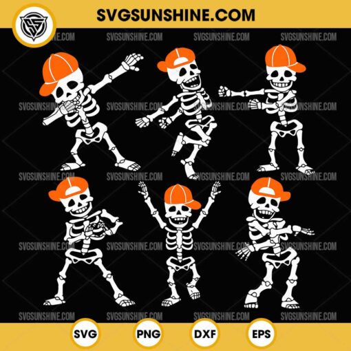 Halloween Dancing Skeleton Cap SVG, Dancing Skeletons Halloween SVG