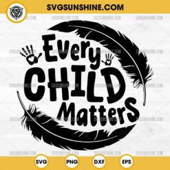 Hand Every Child Matters Feather SVG, Orange Day SVG