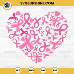 Heart Cancer Ribbons SVG