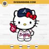 Hello Kitty Atlanta Braves SVG PNG Cut Files