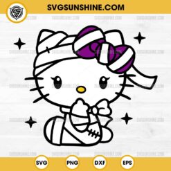 Hellot Kitty Mummy Kawaii Halloween SVG