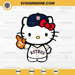 Hello Kitty Houston Astros SVG PNG Cut Files