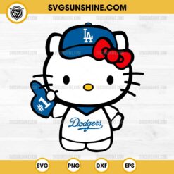 Hello Kitty Los Angeles Dodgers SVG PNG Cut Files