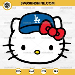 Hello Kitty Los Angeles Dodgers SVG PNG Silhouette Cricut