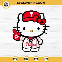 Hello Kitty Philadelphia Phillies SVG PNG Cut Files