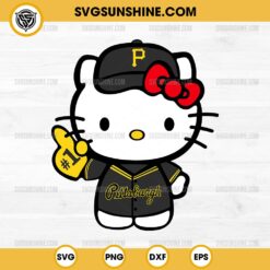 Hello Kitty Pittsburgh Pirates SVG PNG Cut Files