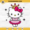 Hello Kitty Princess SVG PNG File