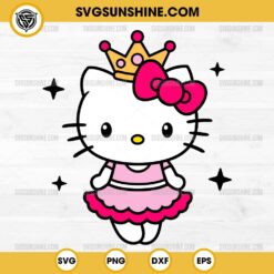 Hello Kitty Princess SVG PNG File