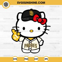 Hello Kitty San Diego Padres SVG PNG Cut Files