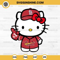 Hello Kitty St Louis Cardinals SVG PNG Cut Files