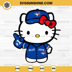 Hello Kitty Toronto Blue Jays SVG PNG Cut Files