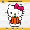 Hello Kitty with Pumpkin Halloween SVG