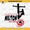 Hurricane Milton SVG, I Survived Hurricane Milton October 2024 SVG, Power Lineman SVG