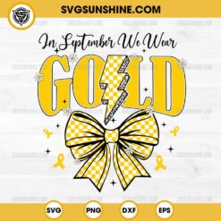 In September We Wear Gold SVG