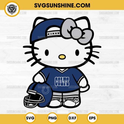 Indianapolis Colts Hello Kitty SVG PNG File